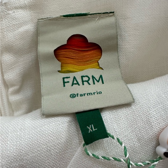 Farm Rio White 3d Flower Bodice Mini Dress - Picture 4 of 9